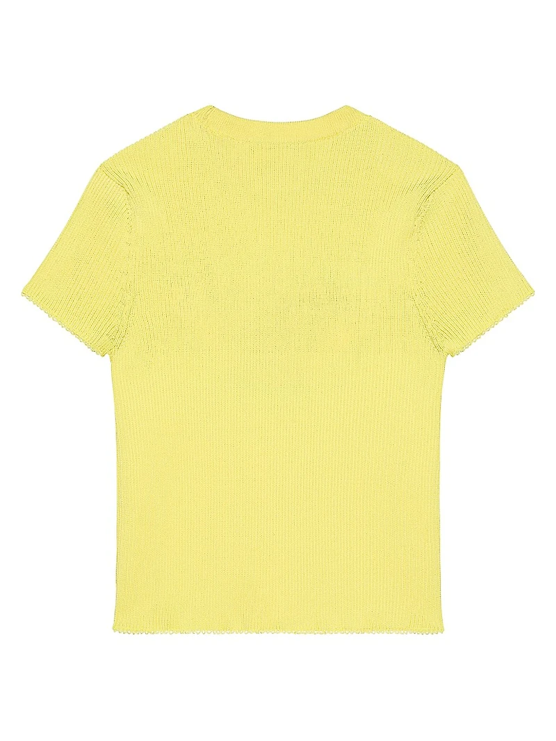 Cropped Knitted Top with Givenchy Paris 1952