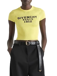 Cropped Knitted Top with Givenchy Paris 1952