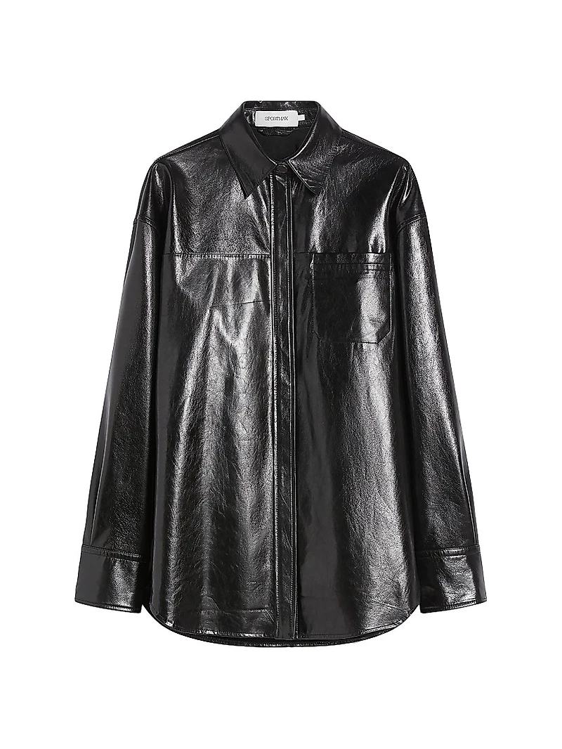 Oversized Nappa Leather Shirt