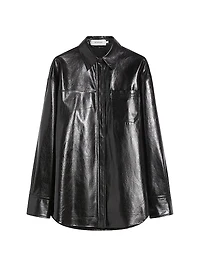 Oversized Nappa Leather Shirt