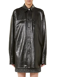 Oversized Nappa Leather Shirt
