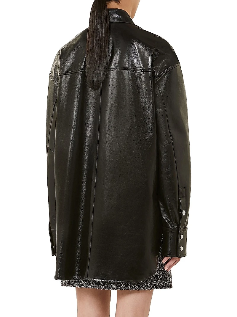 Oversized Nappa Leather Shirt