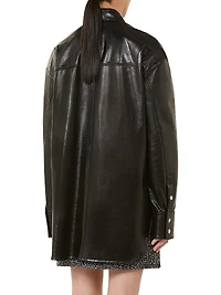 Oversized Nappa Leather Shirt