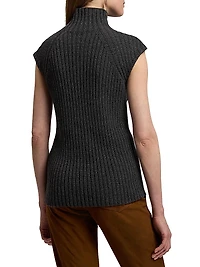 Lofty Rib-Knit Cashmere Top