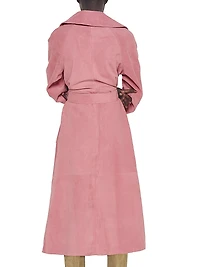 Candy Supersuede Trench Coat