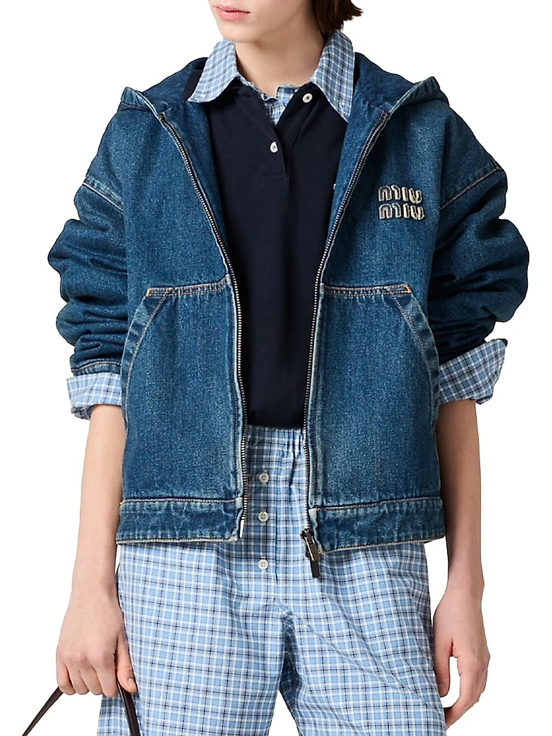 Denim Hoodie Jacket