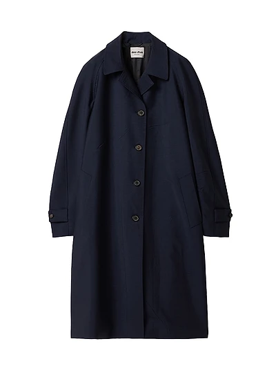 Single Breasted Kid Mohair Coat