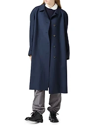 Single Breasted Kid Mohair Coat