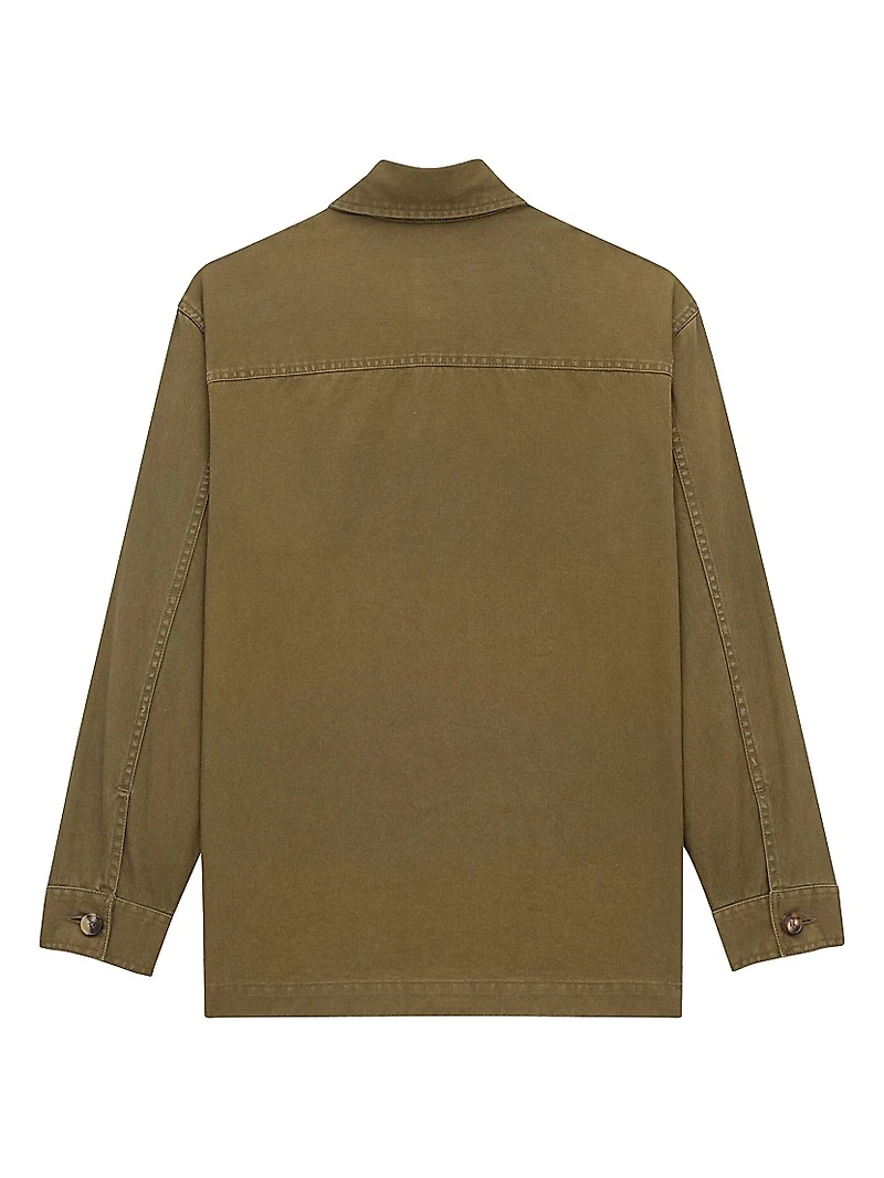 Cassandre Overshirt Cotton Linen Gabardine