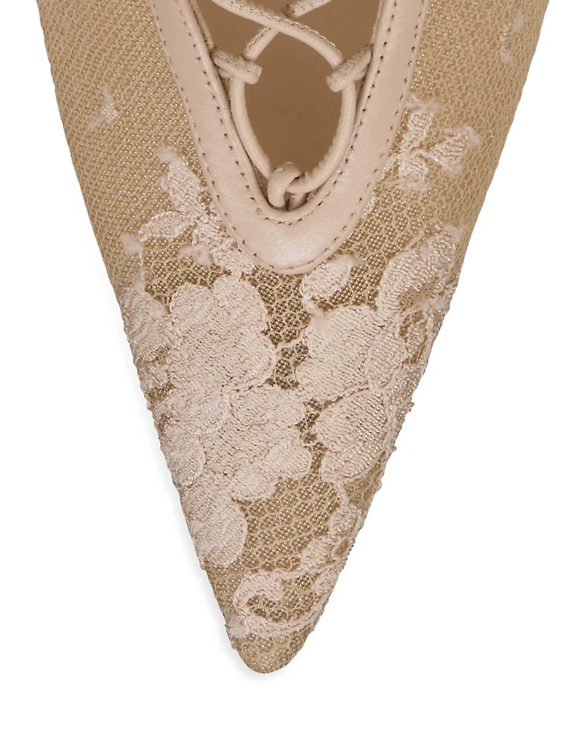 Km 100MM Lace and Leather Boots