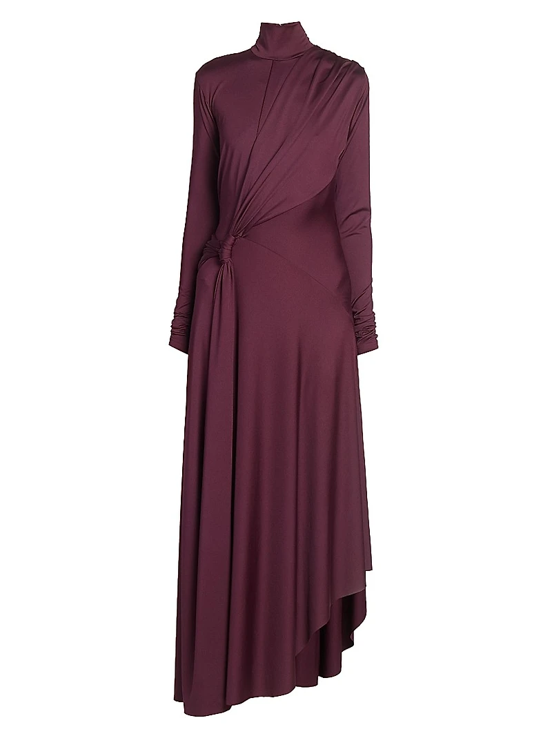 Twisted Stretch-Jersey Maxi Dress