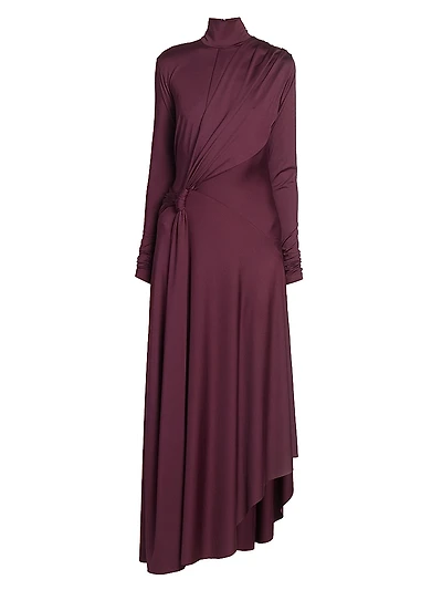 Twisted Stretch-Jersey Maxi Dress