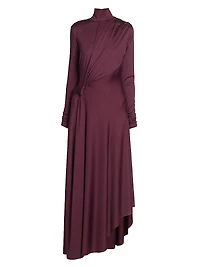 Twisted Stretch-Jersey Maxi Dress