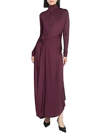 Twisted Stretch-Jersey Maxi Dress