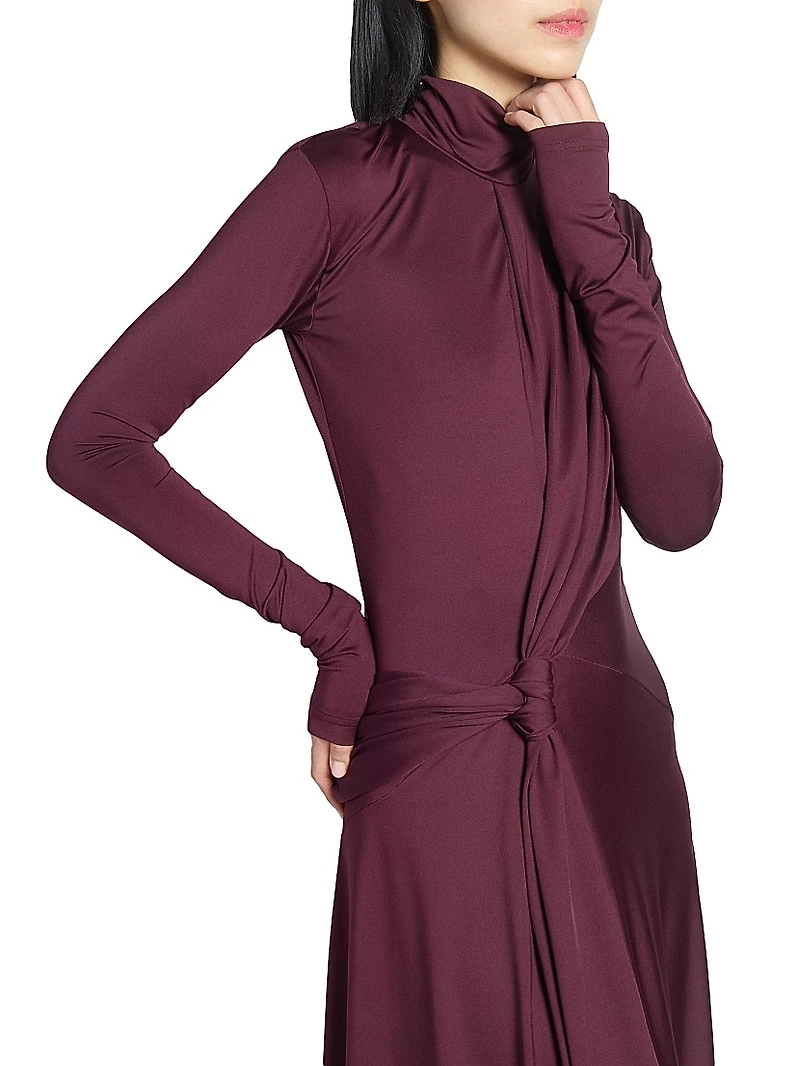 Twisted Stretch-Jersey Maxi Dress