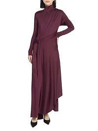 Twisted Stretch-Jersey Maxi Dress