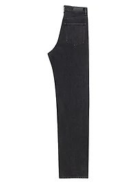 V-Waist Long Baggy Jeans
