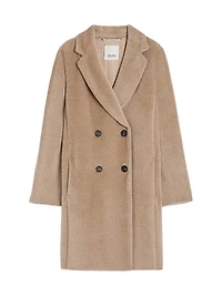 Roseto Alpaca-Blend Double-Breasted Coat