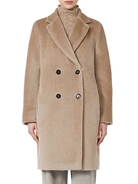 Roseto Alpaca-Blend Double-Breasted Coat