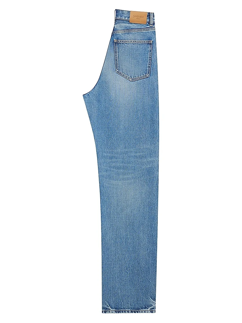 V-Waist Long Baggy Jeans