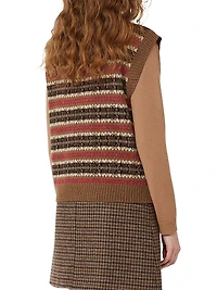 Wool and Alpaca Jacquard Gilet