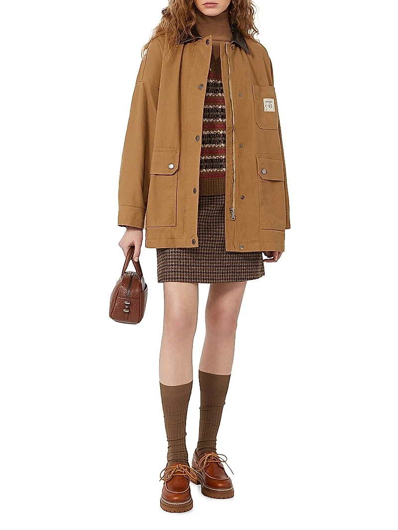 Wool and Alpaca Jacquard Gilet