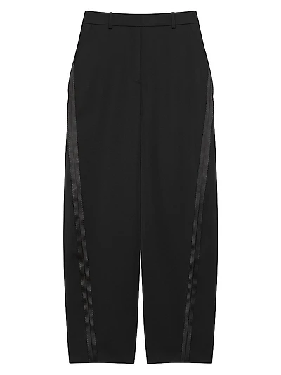 Tailored Pants Wool with Inside-Out Effect