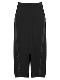 Tailored Pants Wool with Inside-Out Effect