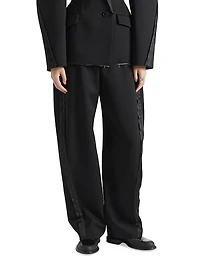 Tailored Pants Wool with Inside-Out Effect