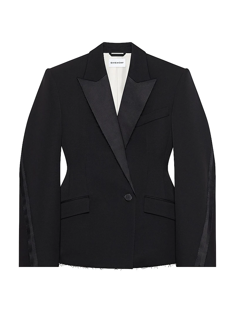 Jacket in Wool with Inside Out Effect