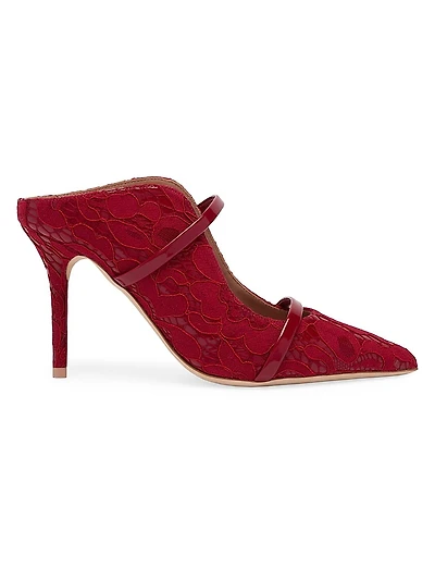 Maureen 85MM Lace Gloss Mules