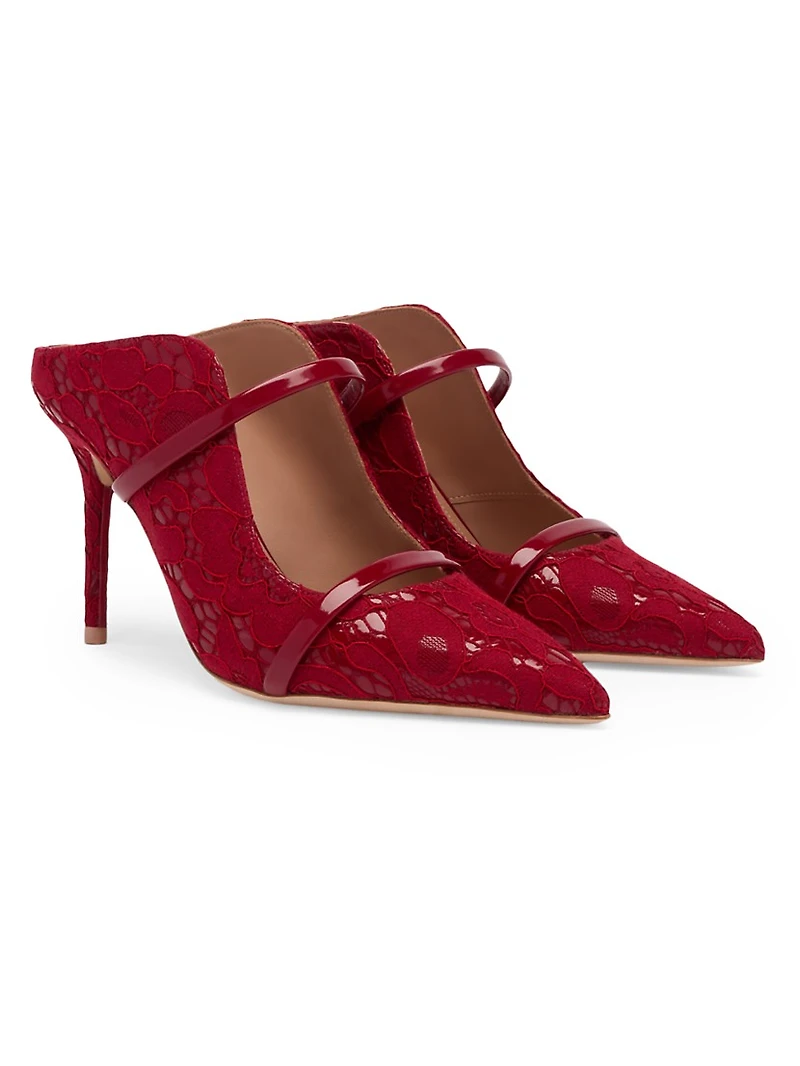 Maureen 85MM Lace Gloss Mules
