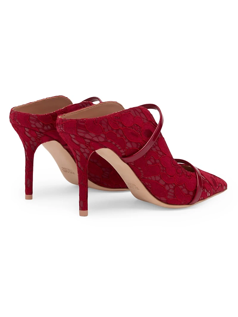 Maureen 85MM Lace Gloss Mules