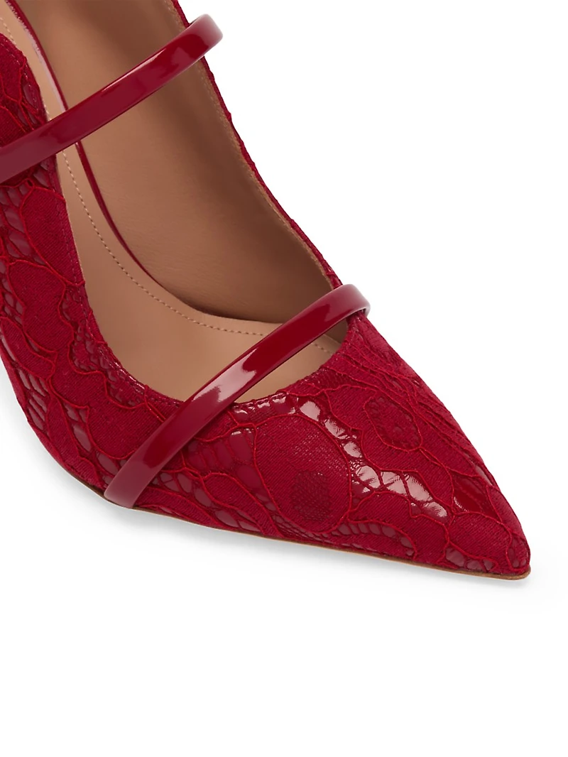 Maureen 85MM Lace Gloss Mules