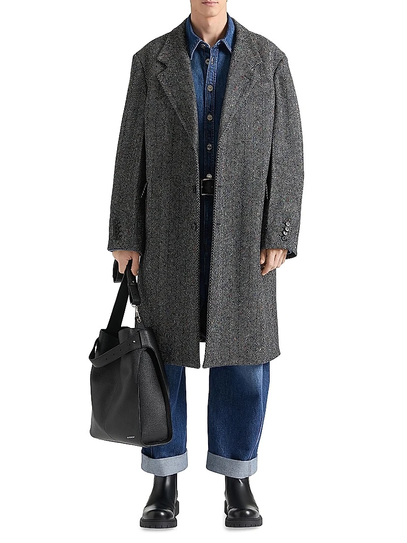 Coat Wool Herringbone