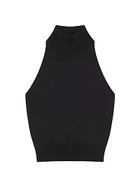 Knitted Top with Open Back