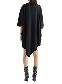 Asymmetric Dress Poplin with Bow