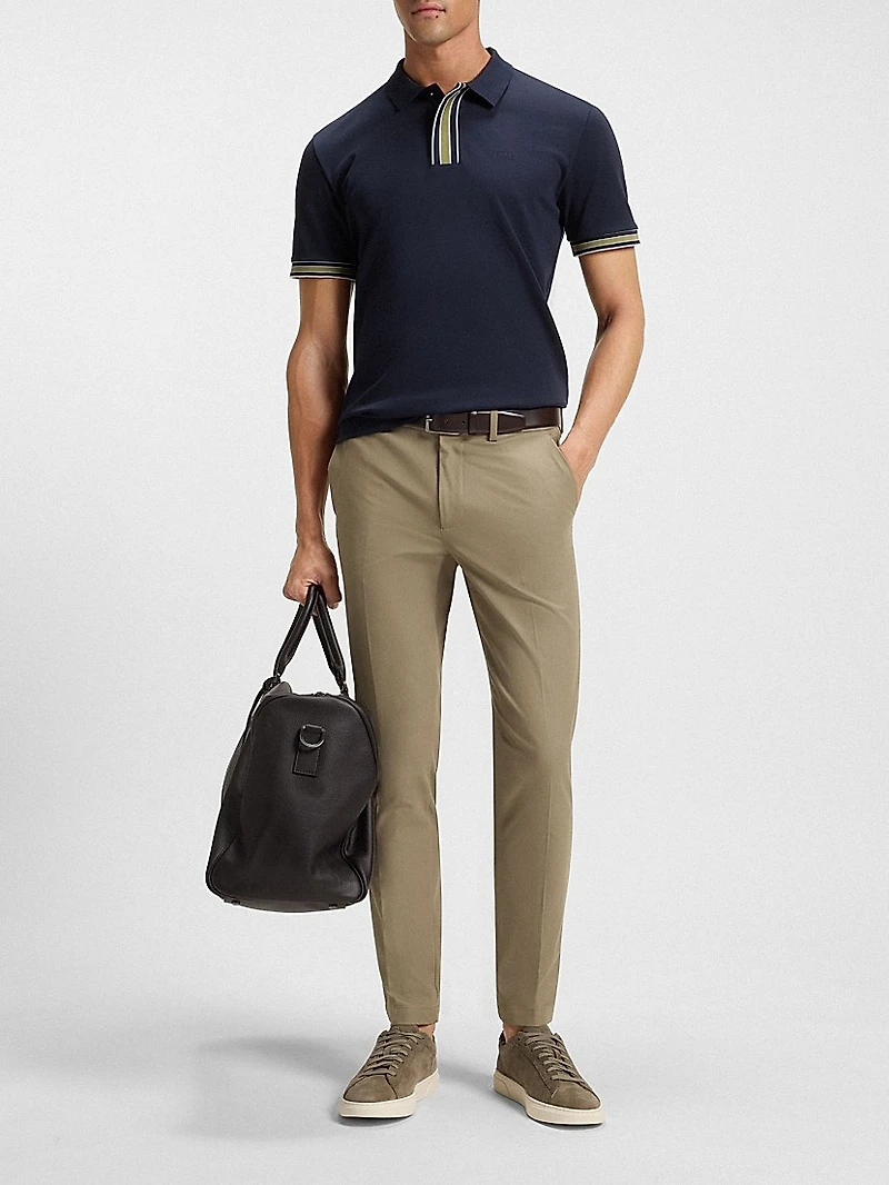 Slim-Fit Pants a Stretch-Cotton