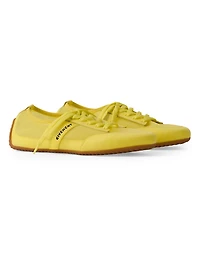 Slim Sneakers Transparent Mesh and Leather