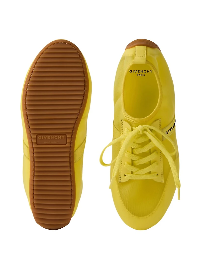 Slim Sneakers Transparent Mesh and Leather