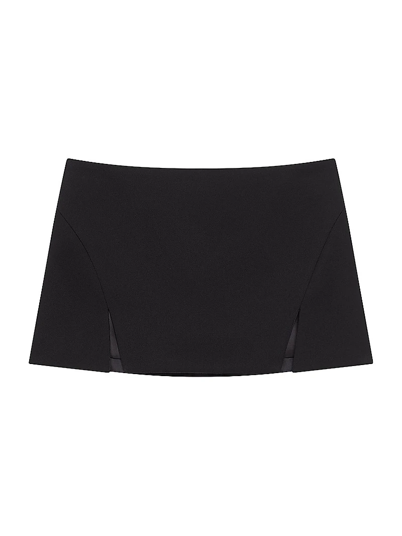 Mini Cut-Out Skirt Wool