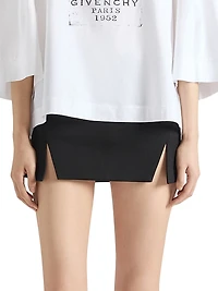 Mini Cut-Out Skirt Wool