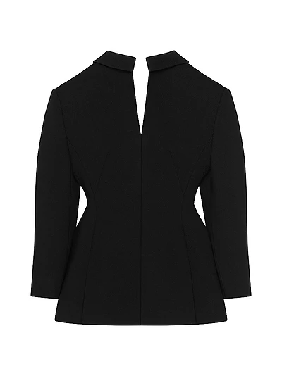 Back-to-Front Jacket in Crepe