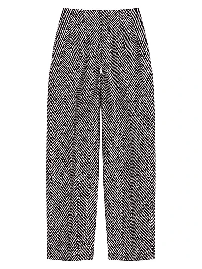 Two-Pleat Pants Wool Herringbone