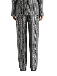 Two-Pleat Pants Wool Herringbone
