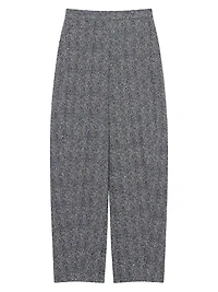 Tailored Pants Cotton Herringbone