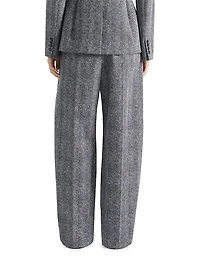 Tailored Pants Cotton Herringbone