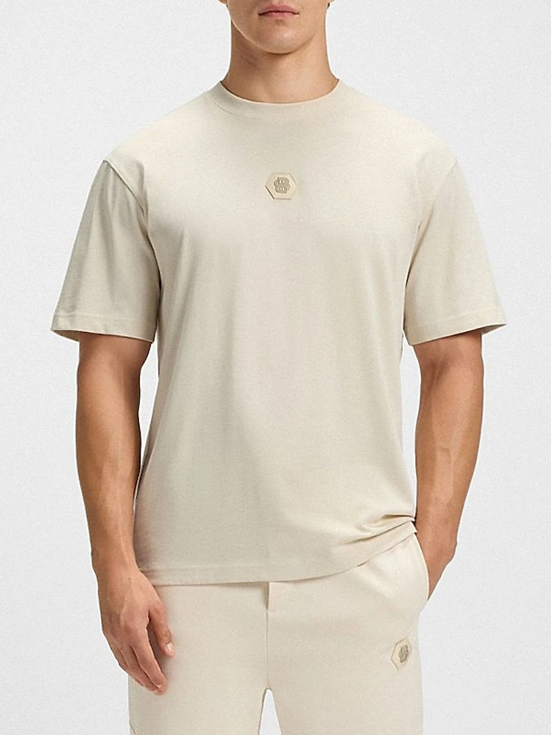 Cotton-Jersey T-Shirt with Double B Monogram