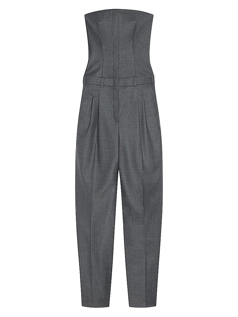 Strapless Jumpsuit Wool