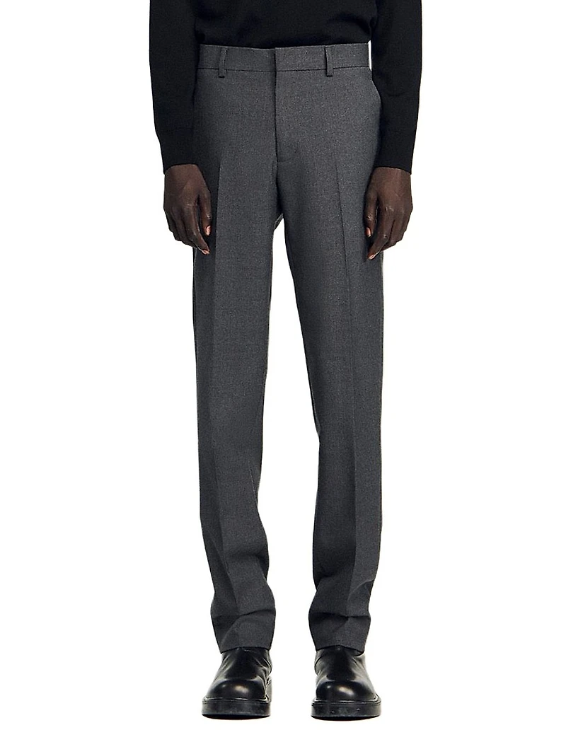 Wool Suit Trousers